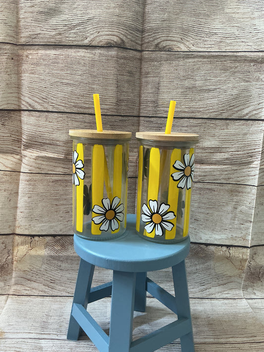 Daisy Glass Cup