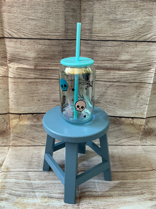 Pink & Blue Skull Cup