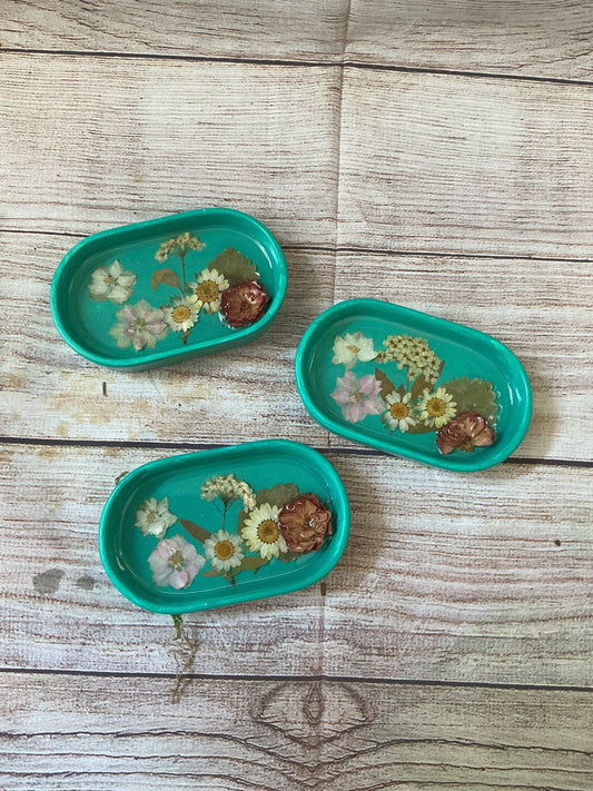 Ceramic Floral Trinket Tray