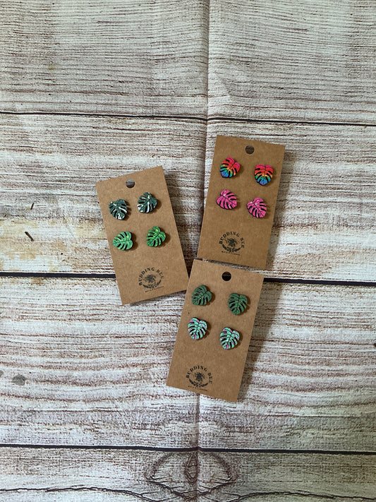 Assorted Monstera Earrings